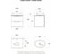 Тумба c раковиной подвесная белая со столешницей под дерево BOND T99605-S58490 19