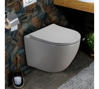 Унитаз подвесной безободковый MELANA MLN- серый 310303MG