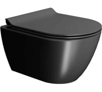 Подвесной безободковый унитаз GSI PURA 50/F Color ELements цвет ardesia 881626 00000073042