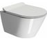 Подвесной унитаз GSI KUBE X 50/F с системой смыва Swirlflush, без крепежа, белый 941611 1