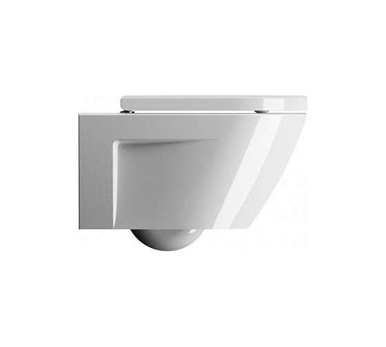 Подвесной безободковый унитаз GSI NORM 55x36 см, белый глянцевый 861511