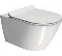 Подвесной унитаз GSI KUBE X 55/F с системой смыва Swirlflush, без крепежа, белый 941511