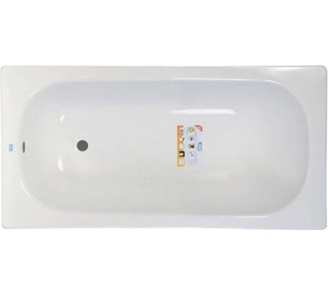 Стальная ванна ВИЗ DONNA VANNA 105x65x35.5 см, с опорной подставкой, без ранта, белая орхидея DV-13901