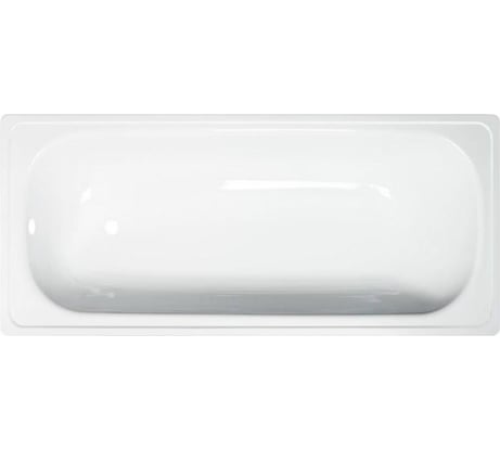 Стальная ванна ВИЗ ANTIKA 150x70x40 см, с опорной подставкой, с рантом, белая орхидея A-50001