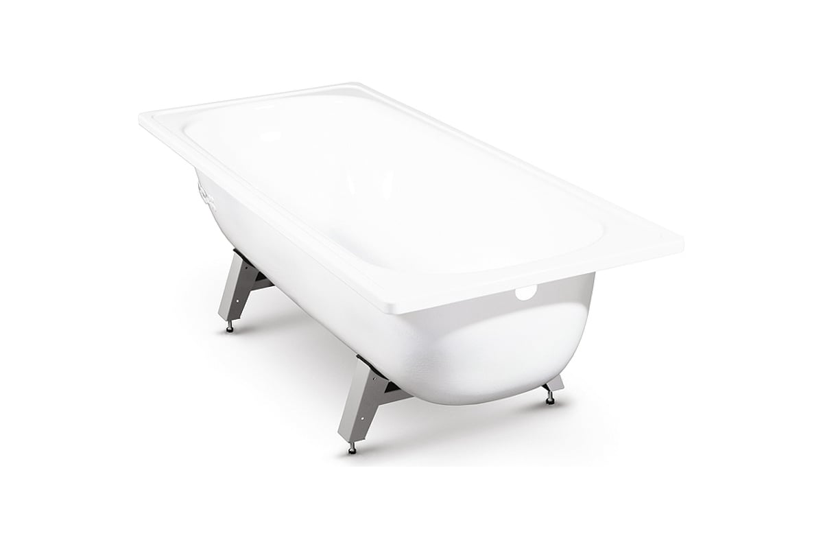 Стальная ванна ВИЗ ANTIKA 160x70x40 см, с опорной подставкой, с рантом ...