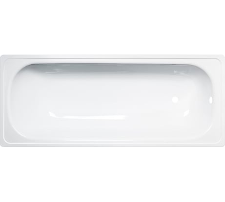 Стальная ванна ВИЗ ANTIKA 160x70x40 см, с опорной подставкой, с рантом, белая орхидея A-60001