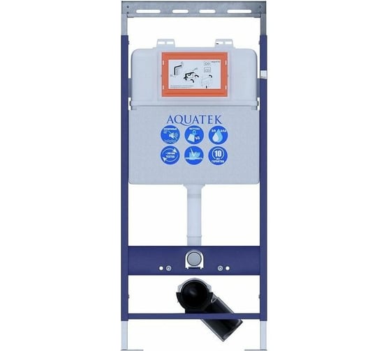 Монтажная рама для подвесного унитаза AQUATEK 1130х510х100+звукоизоляционная прокладка 00000075592 1
