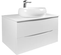 Куб Тумба c раковиной подвесная BOND с белой столешницей T05805-S58490