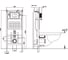 Комплект ABBER подвесной унитаз Rechteck AC1220TC белый, с закрытым дном с инсталляцией AC0105 и кнопкой AC0120 хром глянцевый AC1220TC-AC0105-AC0120 8