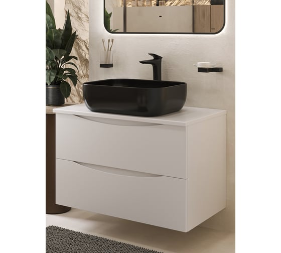 Тумба c раковиной подвесная BOND BOND Cube T05805-S61508 с белой столешницей T05805-S61508 1