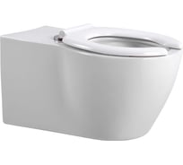 Унитаз подвесной для людей с ограниченными возможностями AQUATEK 690x380x360, P-trap, 180, сиденье дюропласт AQ2212-00 00000140405