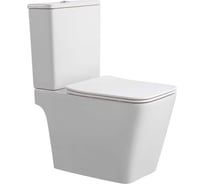 Унитаз напольный AQUATEK ЛИБРА New безободковый, TORNADO с бачком, 635x385x820 мм, горизонтальный выпуск, тонкое сиденье soft-close AQ1263NT-00 00000145719