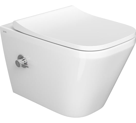 Подвесной унитаз Vitra Integra Square 54 см, безободковый с функцией биде 7082B003-7209