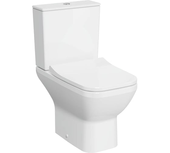 Комплект напольного безободкового унитаза Vitra Integra Square Open-Back 9833B003-7205