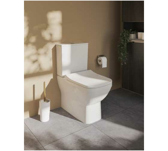 Комплект напольного безободкового унитаза Vitra Integra Square Open-Back  9833B003-7205