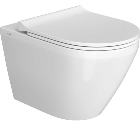 Подвесной унитаз Vitra Integra Round 54 см, безободковый 7041B003-0075