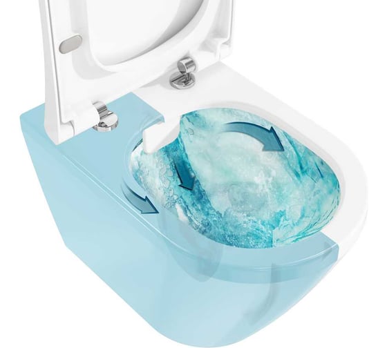 Подвесной унитаз Vitra Integra Round 54 см, безободковый 7041B003-0075