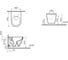 Подвесной унитаз Vitra Integra Round 54 см, безободковый 7041B003-0075 7