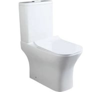 Напольный унитаз Santi Line безободковый, система смыва Tornado (сиденье микролифт) SL-5043