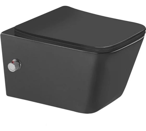 Подвесной унитаз Santi Line Tornado с встроенным смесителем и функцией биде (чёрный матовый) SL-5007T-MB/BD 1