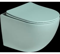 Унитаз подвесной безободковый Santi Line система смыва Tornado (светло-зелёный матовый) SL-5005T-LG