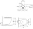 Подвесной унитаз Santi Line безободковый, система смыва Tornado (бежевый матовый) SL-5005T-BG 2