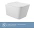 Комплект ALENTORI Инсталляция SISTEMA, панель смыва с круглыми кнопками, белый матовый + Унитаз подвесной Long 520х370 безободковый, Vortex (Торнадо), Soft-Close, белый глянцевый, форма квадрат ALS.SIS1101.WHQV2110 9