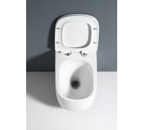 Унитаз подвесной Alcora Rico Tornado безободковый с сиденьем DPL, e-off, slim, lift, белый 1076388