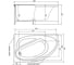 Ванна 4в1 Timo IVA 150х95: ванна, каркас, сифон, панель IVA1595L-KTIVA15-SPV1505-FPIVA15L 4