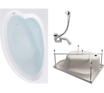 Ванна 3в1 IVA Timo 160х100 ванна каркас сифон IVA1610L-KTIVA16-SPV1505