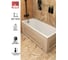 Ванна 3в1 MIKA Timo 180х70 ванна каркас сифон MIKA1870-KT18S-SPV1505 3