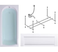 Комплект Акриловая ванна TIMO MIKA1870 180_70_58+Каркас+Слив-перелив+фронтальная панель MIKA1870-KT18S-SPV1505-FP17S