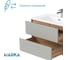 Тумба 1Marka МОНА/Mona 80П (810х520х460) 2я агатовый серый раковина Ц0000043672 7
