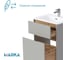 Тумба 1Marka МОНА/Mona 60Н (610х890х460) 2я агатовый серый раковина Ц0000043662 7
