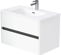 Тумба 1Marka Mona 80П (810х520х460) 2я белый раковина Ц0000043671