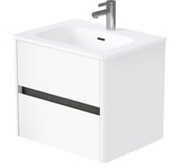 Тумба 1Marka Mona 60П (610х520х460) 2я белый раковина Ц0000043663