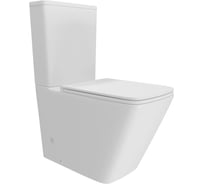 Унитаз напольный торнадо безободковый с быстросъемным сиденьем микролифт Helmi Vortex Teymi T40306 ЦБ-00272656