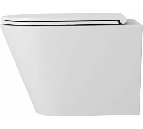 Подвесной унитаз Teymi Solli безободковый, сиденье микролифт T40201 ЦБ-00259927