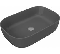 Раковина Teymi Solli 60 artceramic, накладная, темно-серый матовый ЦБ-00259925
