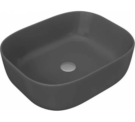 Раковина Teymi Solli 50 artceramic, накладная, темно-серый матовый ЦБ-00259924