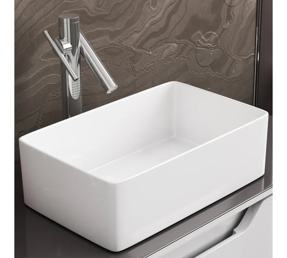 Раковина Teymi Helmi Mini 38 artceramic, накладная, белая 00-00256775