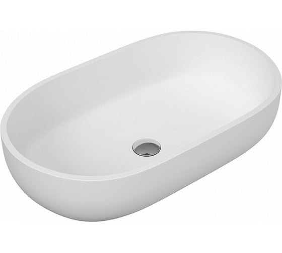 Раковина Teymi Iva 55 teygranit овальная, накладная, белая матовая 00-00256776