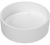 Раковина Teymi Lina D38 teygranit круглая, накладная, белая матовая 00-00256774