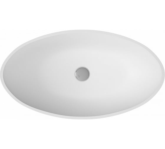 Раковина Teymi Lori 62 teygranit овальная, накладная, белая матовая 00-00256779