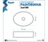 Раковина Teymi Lori 50 накладная, белая 00-00256789 4