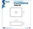 Раковина Teymi Helmi 50 накладная, белая 00-00256786 8