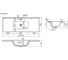 Раковина мебельная накладная Sancos Compact 1010x395x175, цвет белый CN7027 3