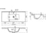 Раковина мебельная накладная Sancos Compact 910x395x170, цвет белый CN7030 4