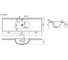 Раковина мебельная накладная Sancos Compact 1210x395x170, цвет белый CN7028 4