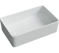 Раковина накладная Ceramicanova Element со смещенным сливом, 485×304×135 мм, белая CN5050